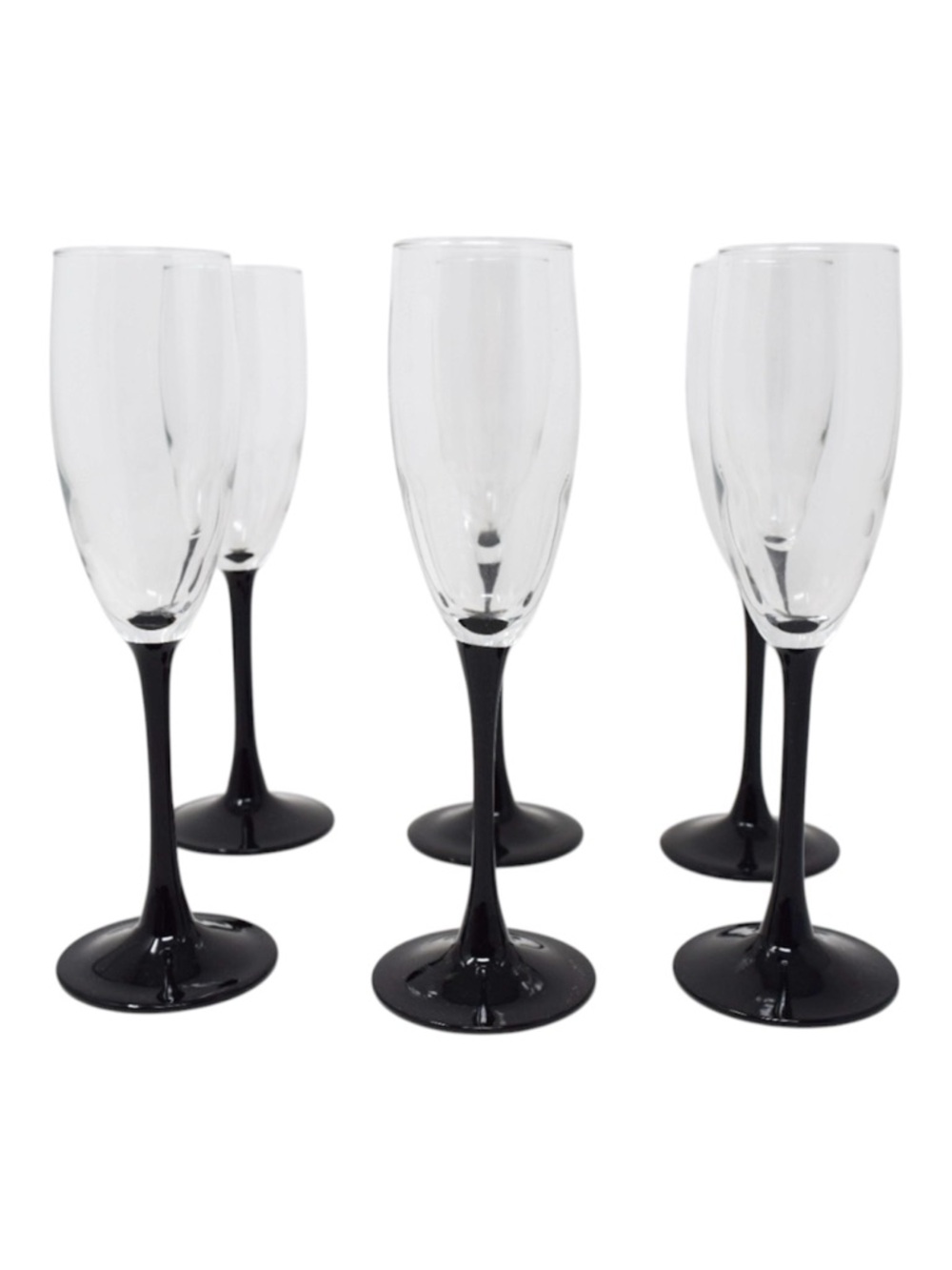 Vintage luminarc Domino Champagne Flutes - Set of 6